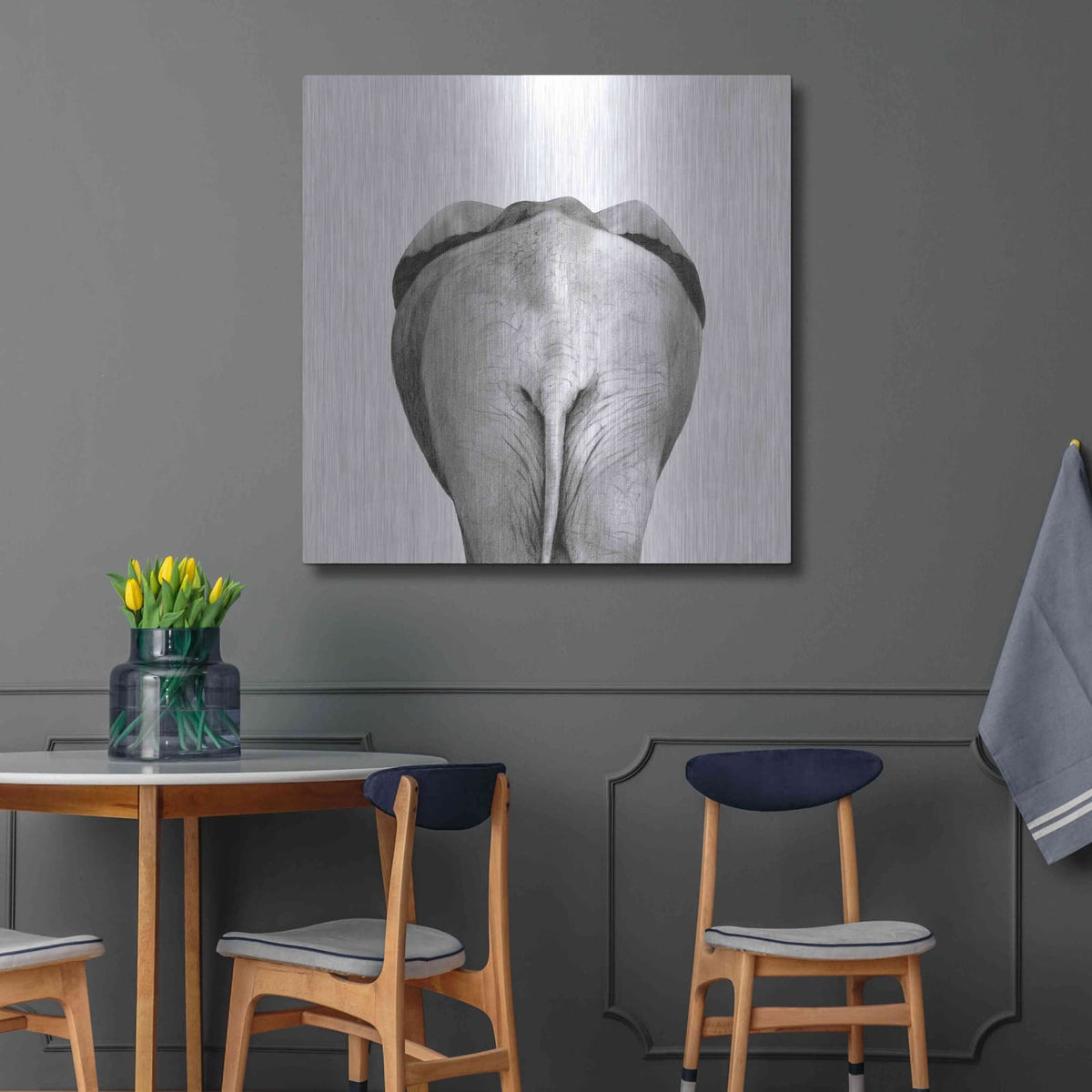 'Back Up Plan II' by Victoria Barnes – Metal Wall Art, 36x36 room view