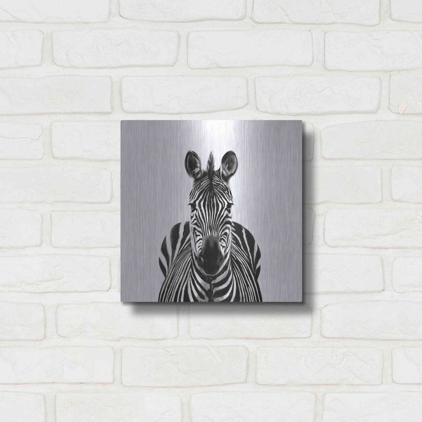 Luxe Metal Art 'Back Up Plan III' by Victoria Barnes, Metal Wall Art,12x12