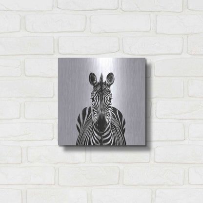 Luxe Metal Art 'Back Up Plan III' by Victoria Barnes, Metal Wall Art,12x12