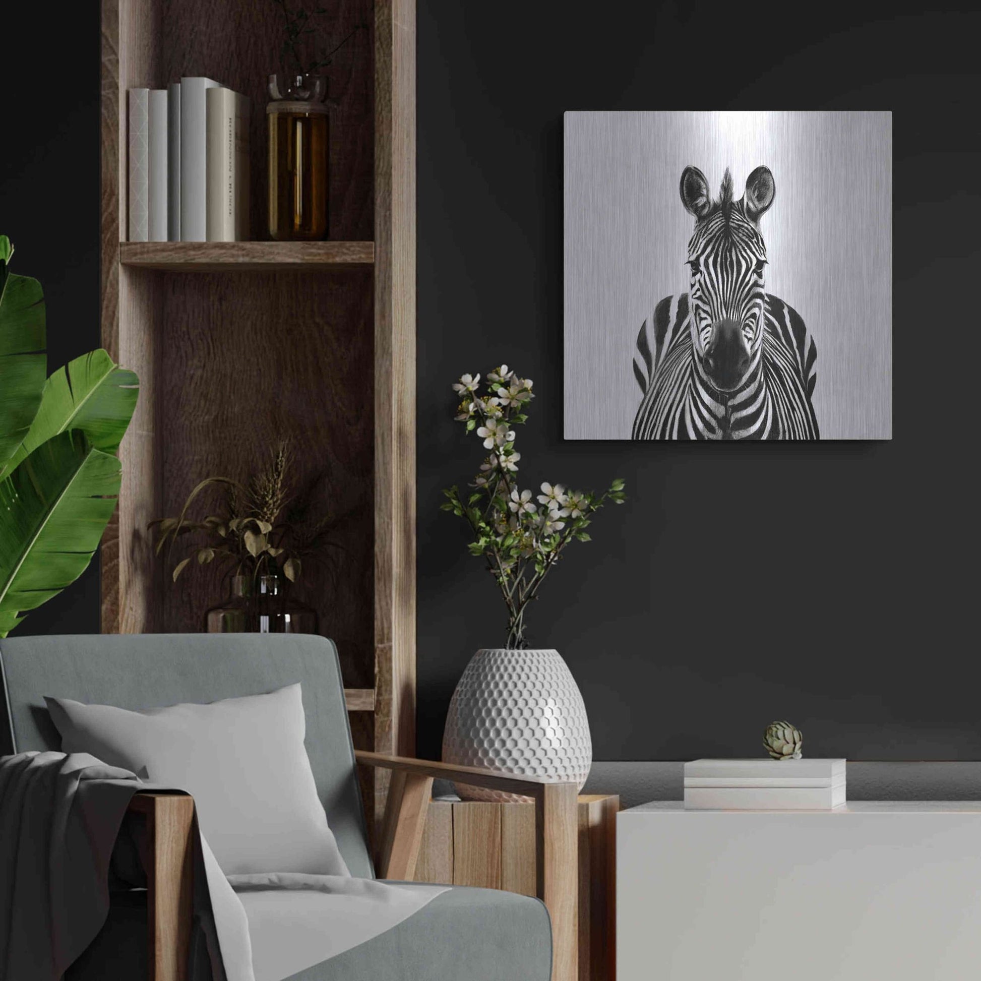 Luxe Metal Art 'Back Up Plan III' by Victoria Barnes, Metal Wall Art,24x24