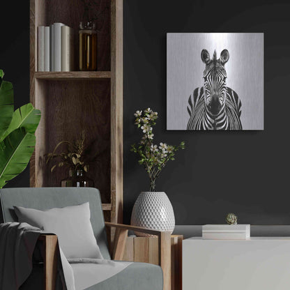 Luxe Metal Art 'Back Up Plan III' by Victoria Barnes, Metal Wall Art,24x24