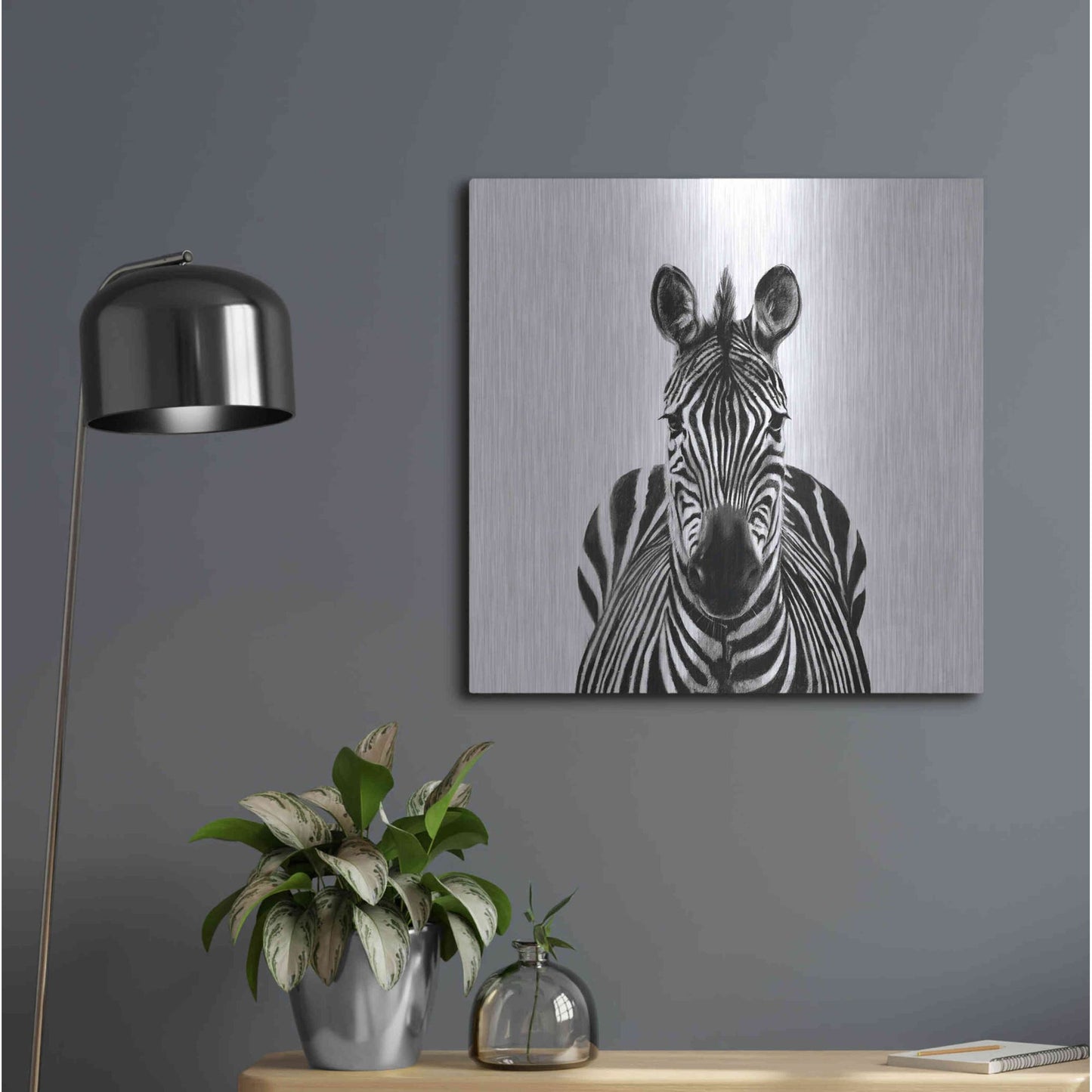 Luxe Metal Art 'Back Up Plan III' by Victoria Barnes, Metal Wall Art,24x24