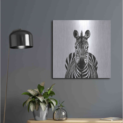 Luxe Metal Art 'Back Up Plan III' by Victoria Barnes, Metal Wall Art,24x24