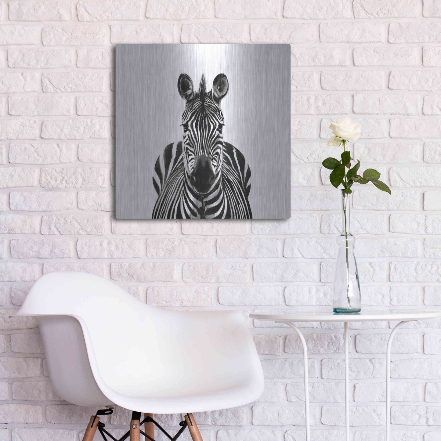 Luxe Metal Art 'Back Up Plan III' by Victoria Barnes, Metal Wall Art,24x24