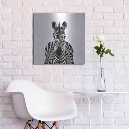 Luxe Metal Art 'Back Up Plan III' by Victoria Barnes, Metal Wall Art,24x24