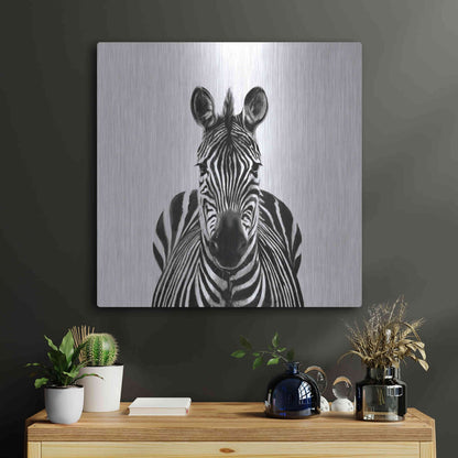 Luxe Metal Art 'Back Up Plan III' by Victoria Barnes, Metal Wall Art,24x24