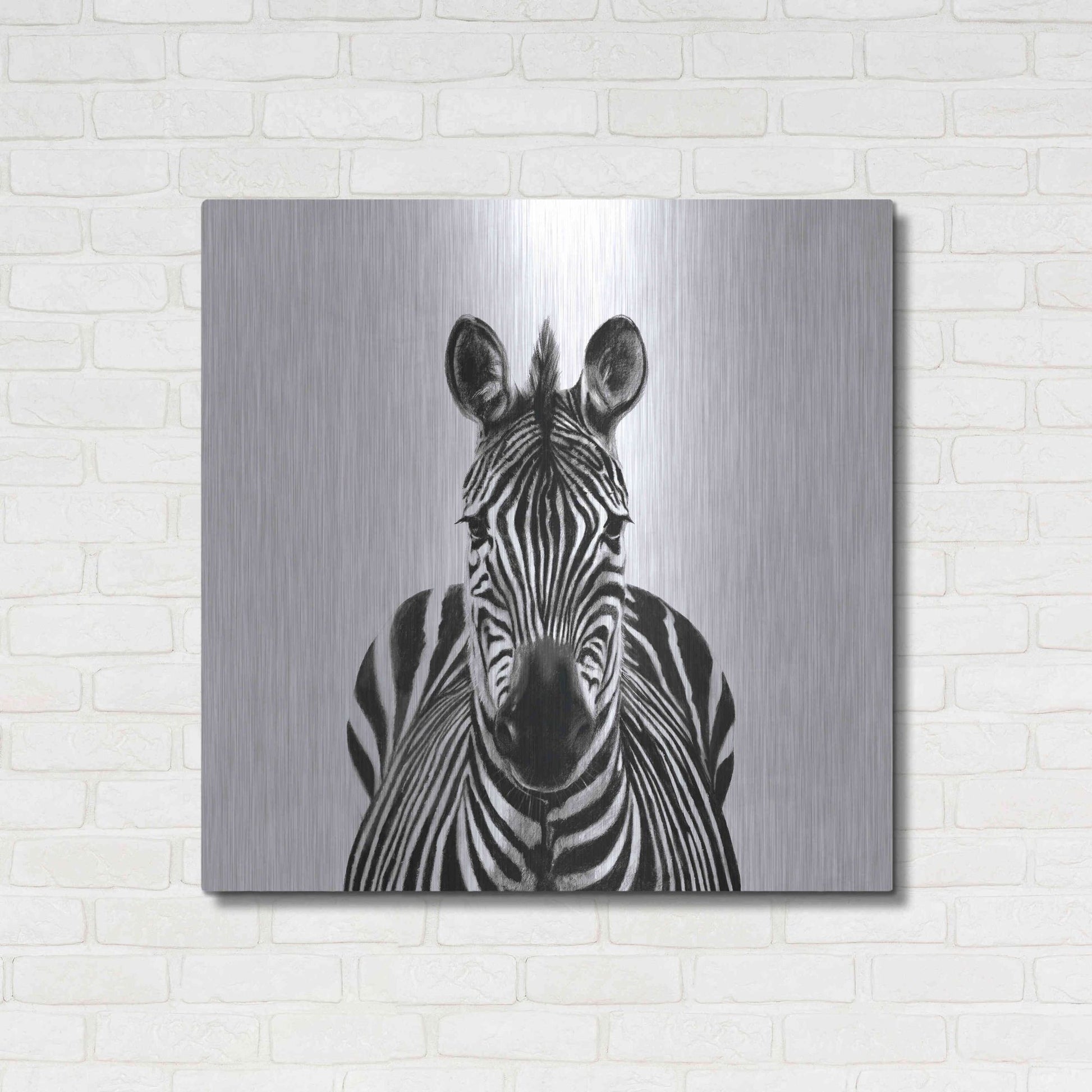 Luxe Metal Art 'Back Up Plan III' by Victoria Barnes, Metal Wall Art,36x36