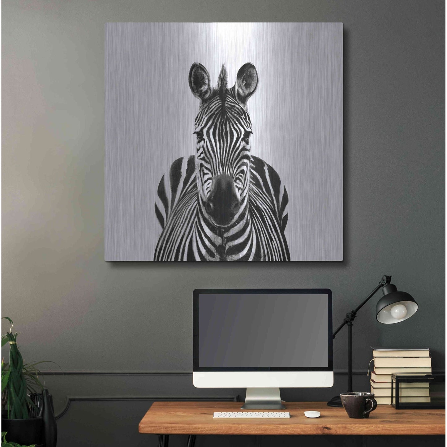 Luxe Metal Art 'Back Up Plan III' by Victoria Barnes, Metal Wall Art,36x36