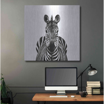 Luxe Metal Art 'Back Up Plan III' by Victoria Barnes, Metal Wall Art,36x36