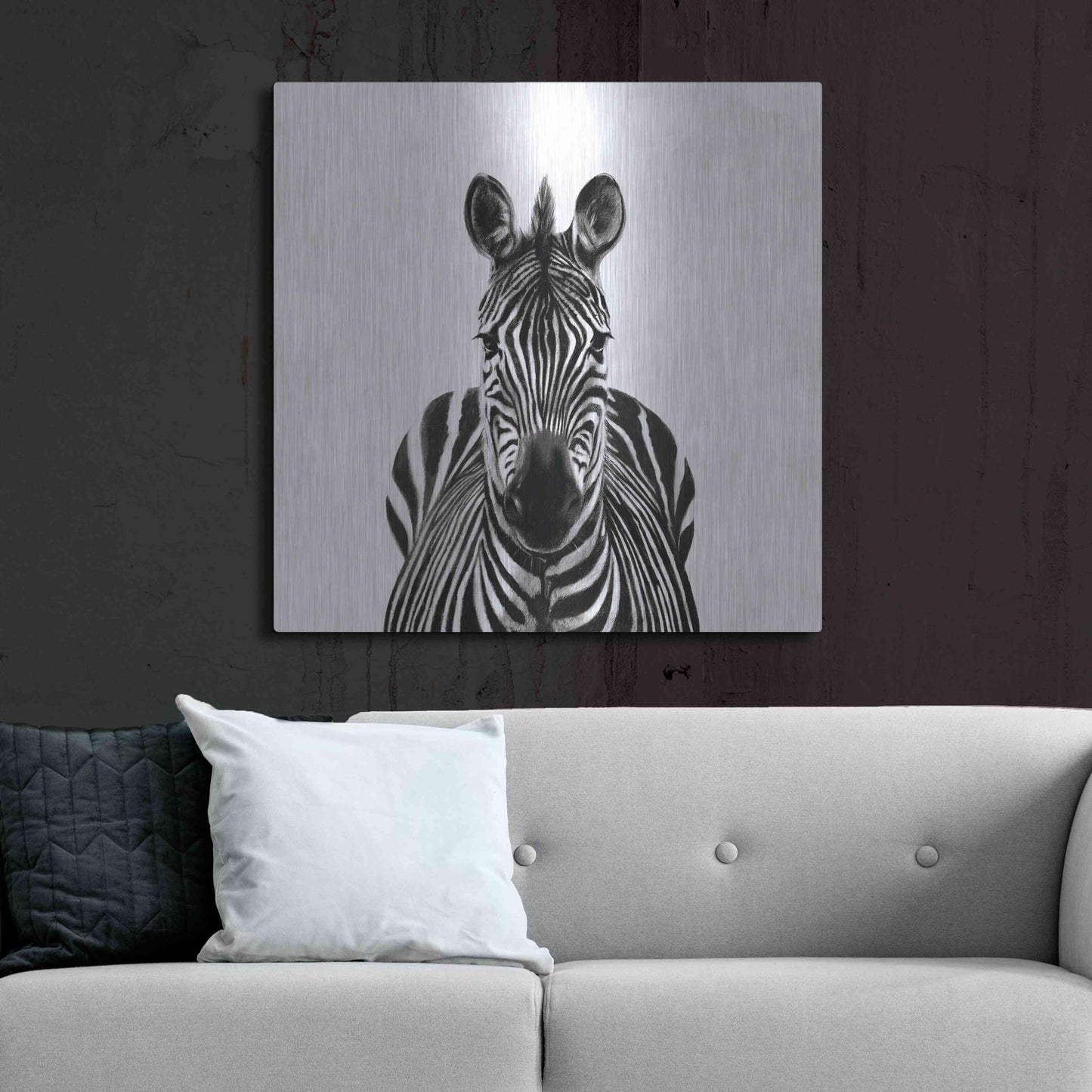 Luxe Metal Art 'Back Up Plan III' by Victoria Barnes, Metal Wall Art,36x36