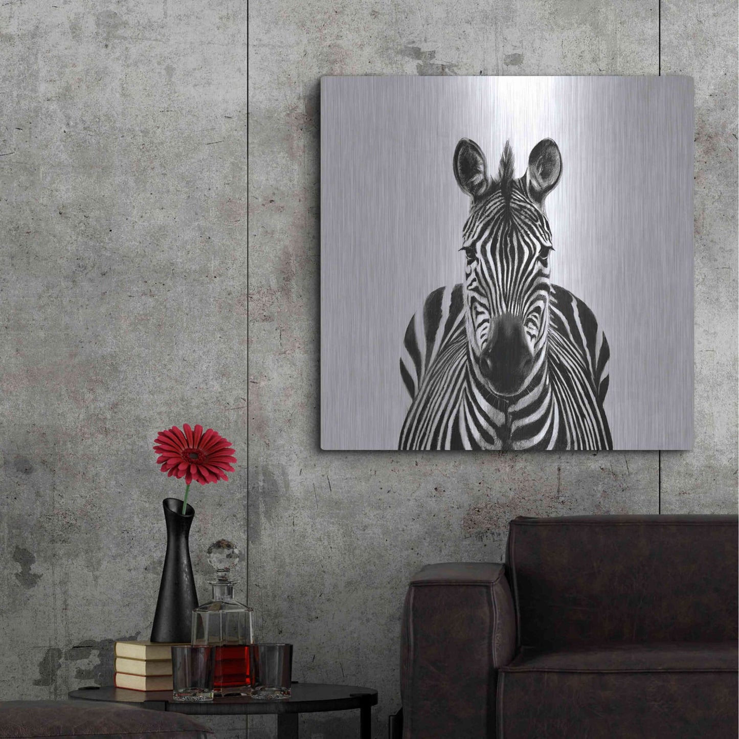 Luxe Metal Art 'Back Up Plan III' by Victoria Barnes, Metal Wall Art,36x36