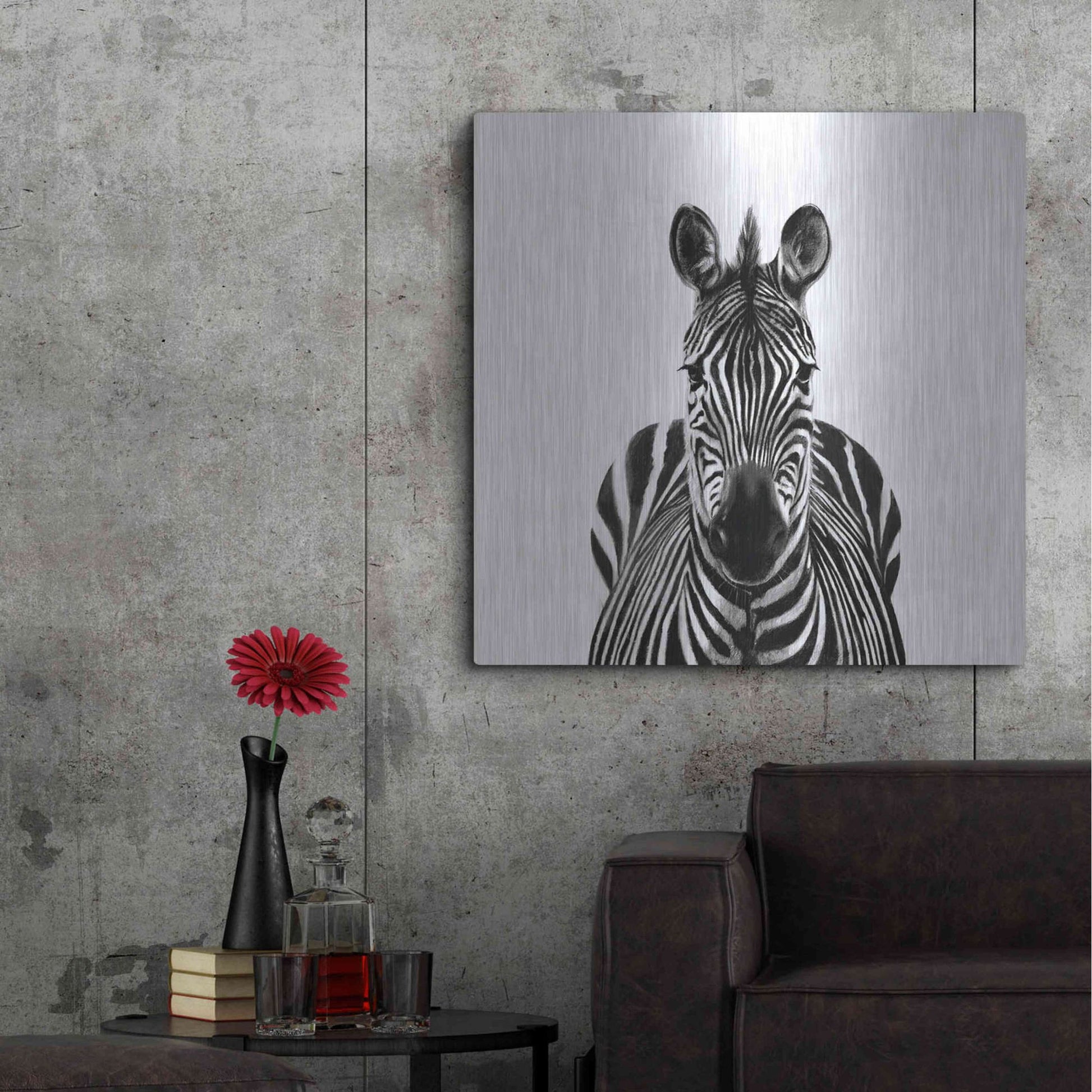 Luxe Metal Art 'Back Up Plan III' by Victoria Barnes, Metal Wall Art,36x36