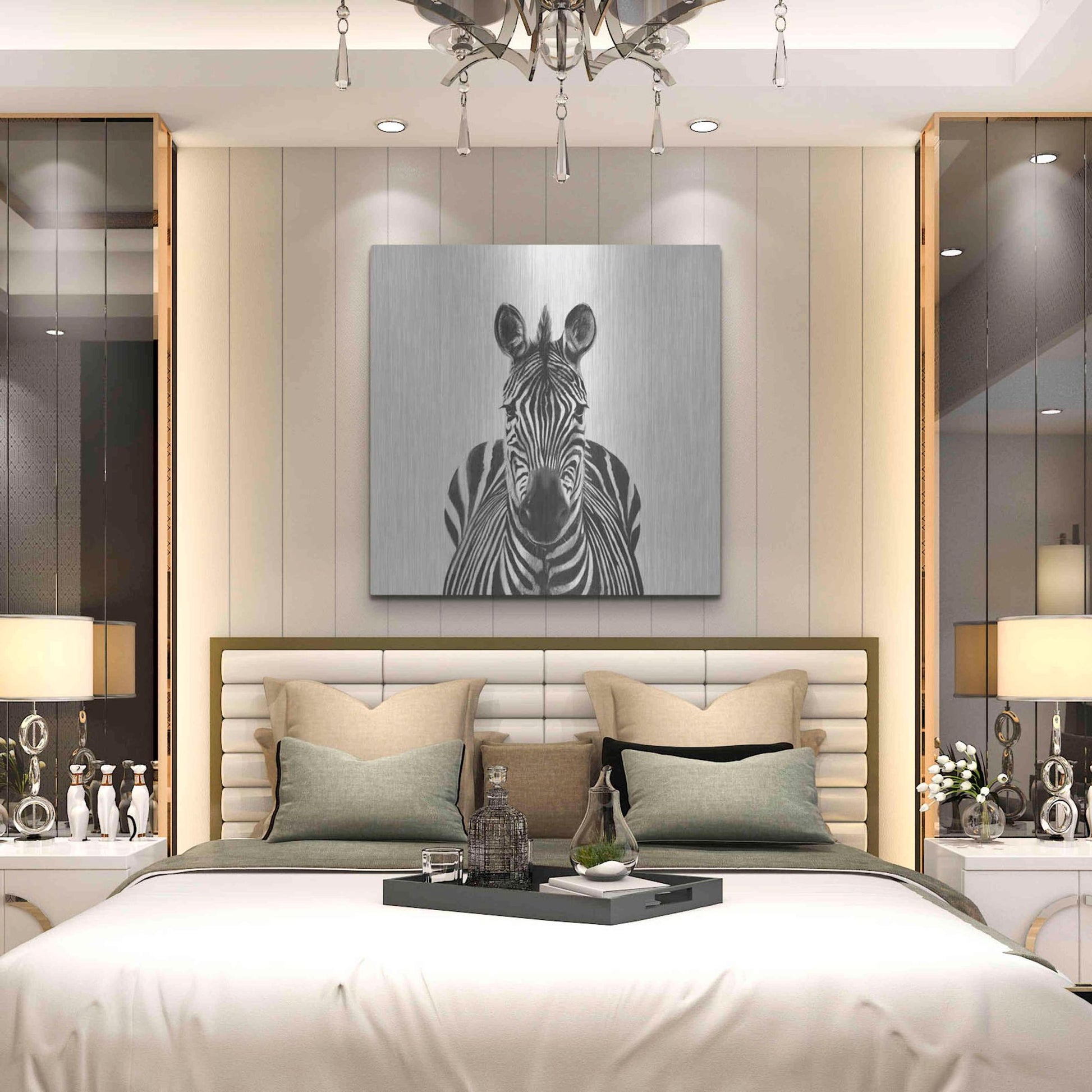 Luxe Metal Art 'Back Up Plan III' by Victoria Barnes, Metal Wall Art,36x36