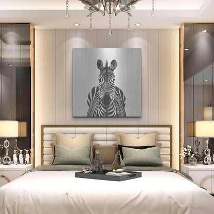 Luxe Metal Art 'Back Up Plan III' by Victoria Barnes, Metal Wall Art,36x36