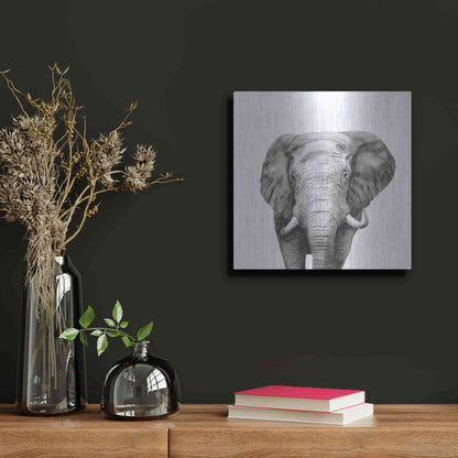 Luxe Metal Art 'Back Up Plan IV' by Victoria Barnes, Metal Wall Art,12x12