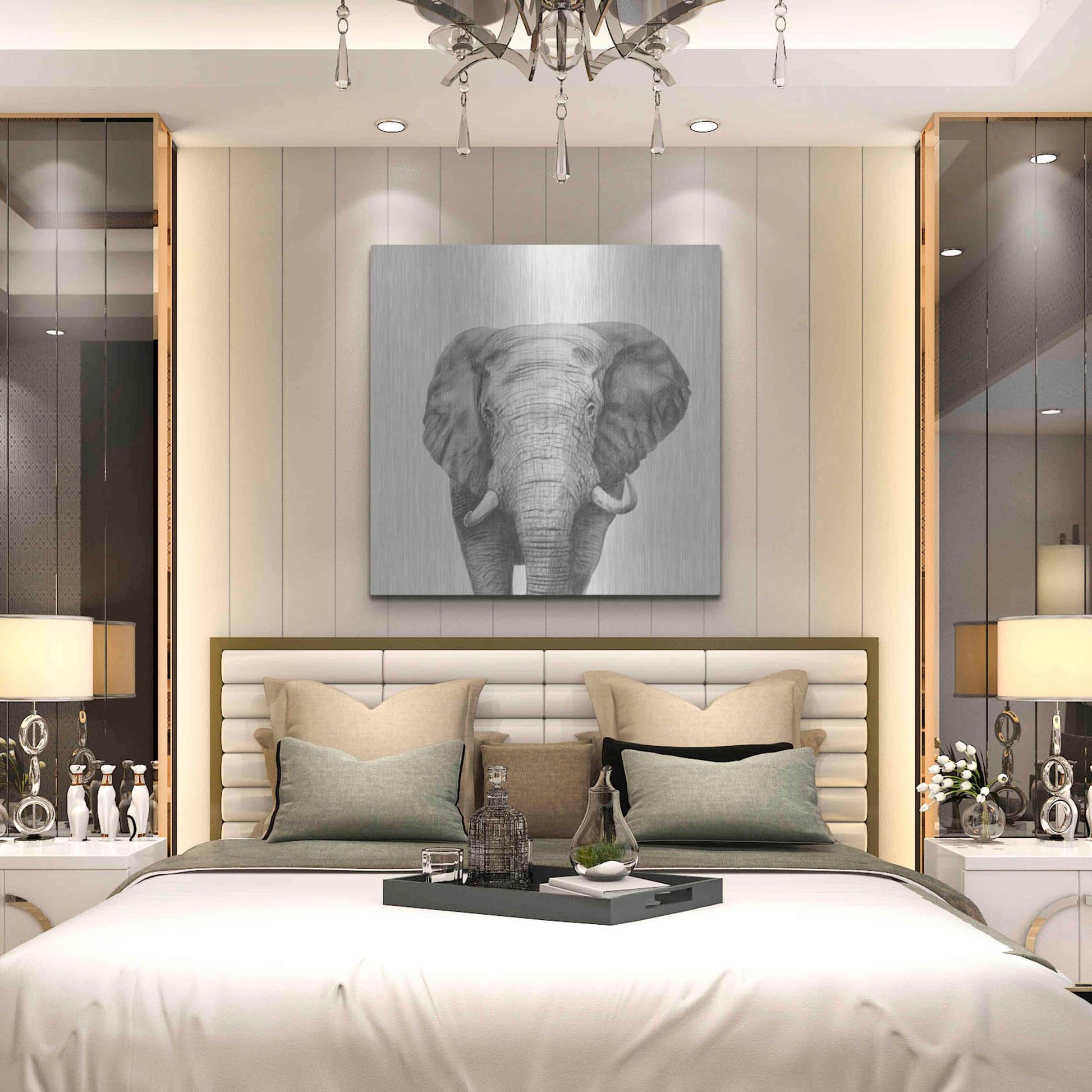 Luxe Metal Art 'Back Up Plan IV' by Victoria Barnes, Metal Wall Art,36x36