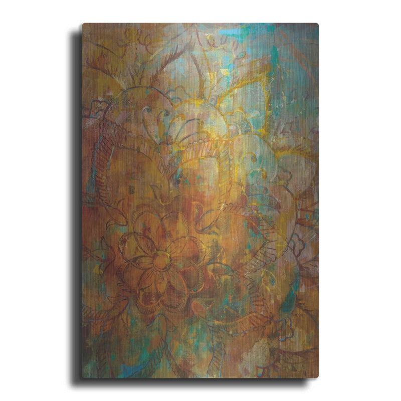 'Bohemian Abstract Bright' by Danhui Nai – Metal Wall Art