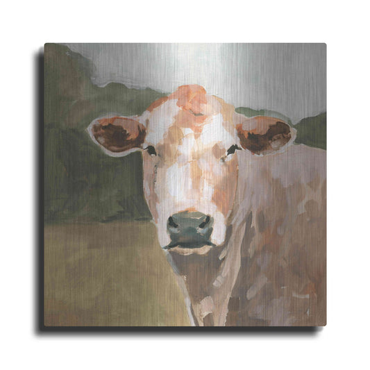 Luxe Metal Art 'On the Pasture II' by Victoria Barnes, Metal Wall Art