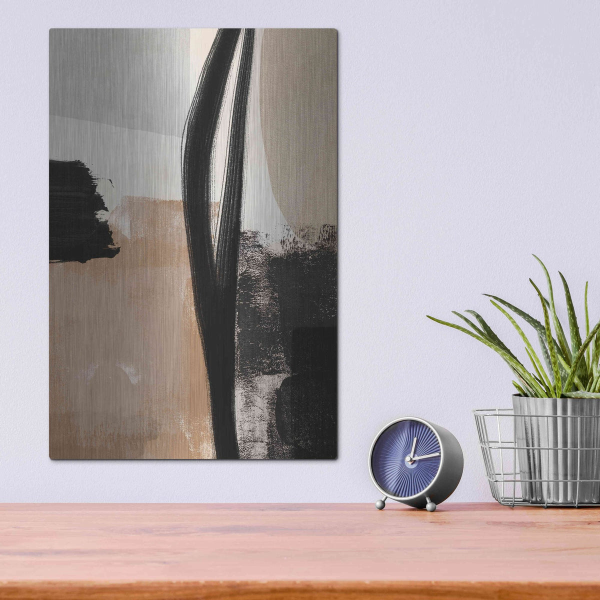 Luxe Metal Art 'Selective Arrangement I' by Victoria Barnes, Metal Wall Art,12x16