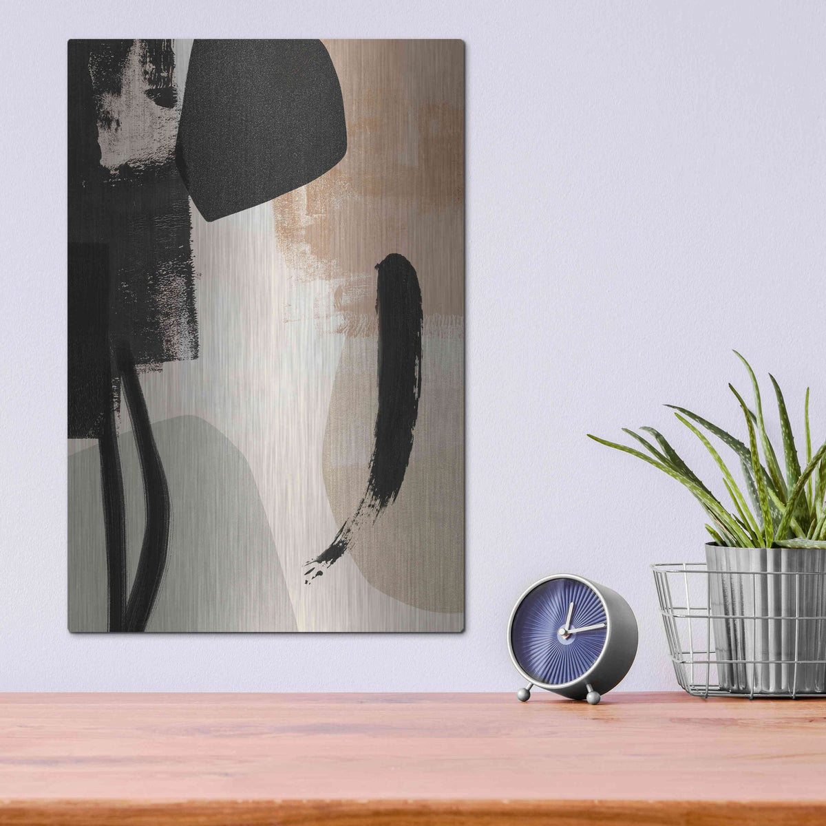Luxe Metal Art 'Selective Arrangement II' by Victoria Barnes, Metal Wall Art,12x16