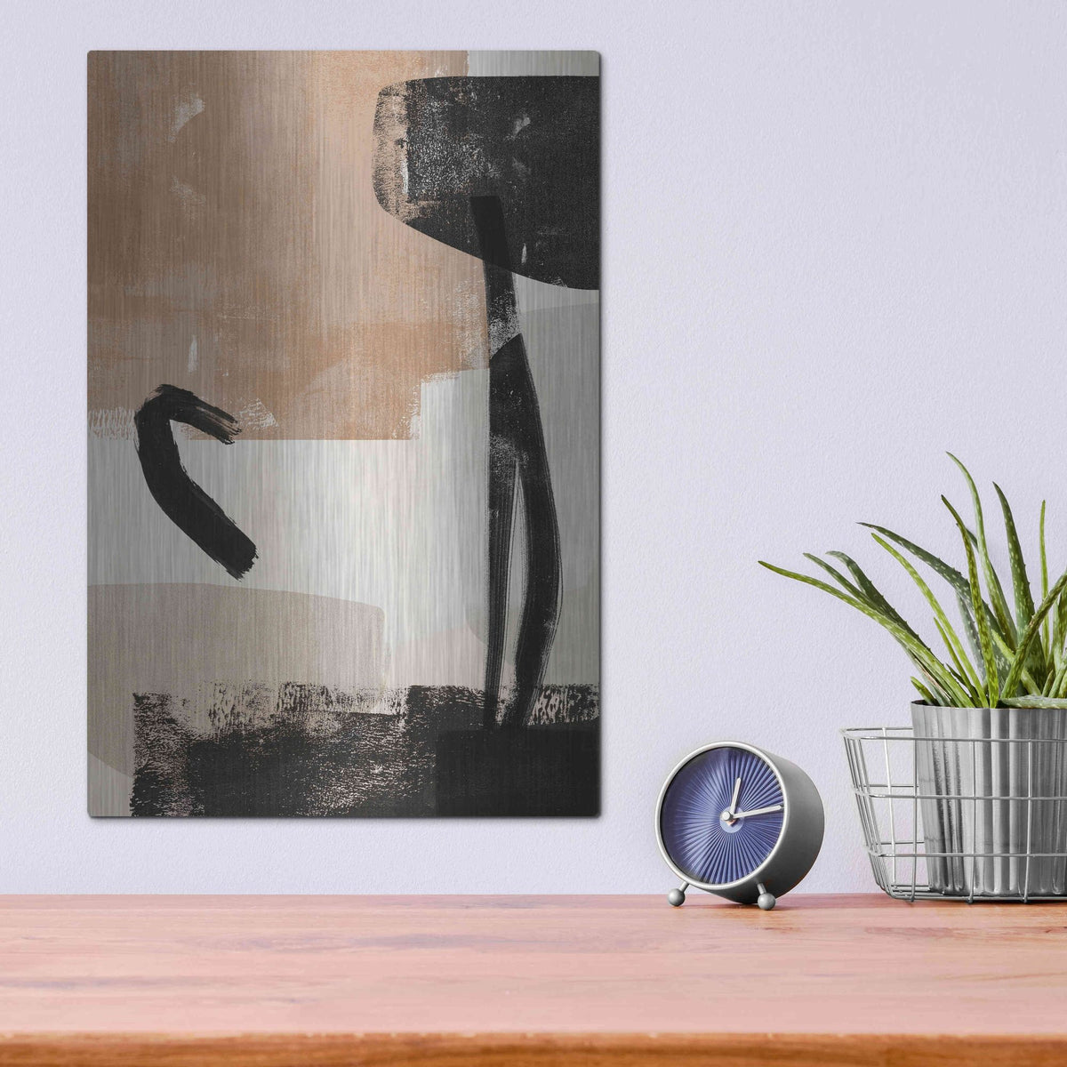 Luxe Metal Art 'Selective Arrangement III' by Victoria Barnes, Metal Wall Art,12x16