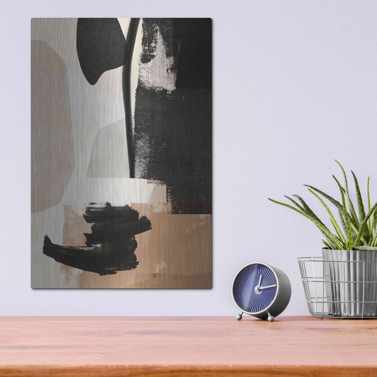 Luxe Metal Art 'Selective Arrangement IV' by Victoria Barnes, Metal Wall Art,12x16