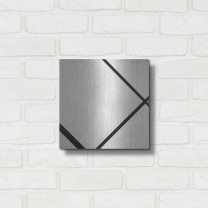 Luxe Metal Art 'Fox Trot A, 1930' by Piet Mondrian, Metal Wall Art,12x12