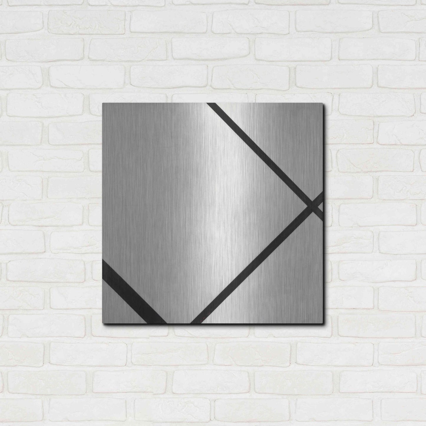 Luxe Metal Art 'Fox Trot A, 1930' by Piet Mondrian, Metal Wall Art,24x24