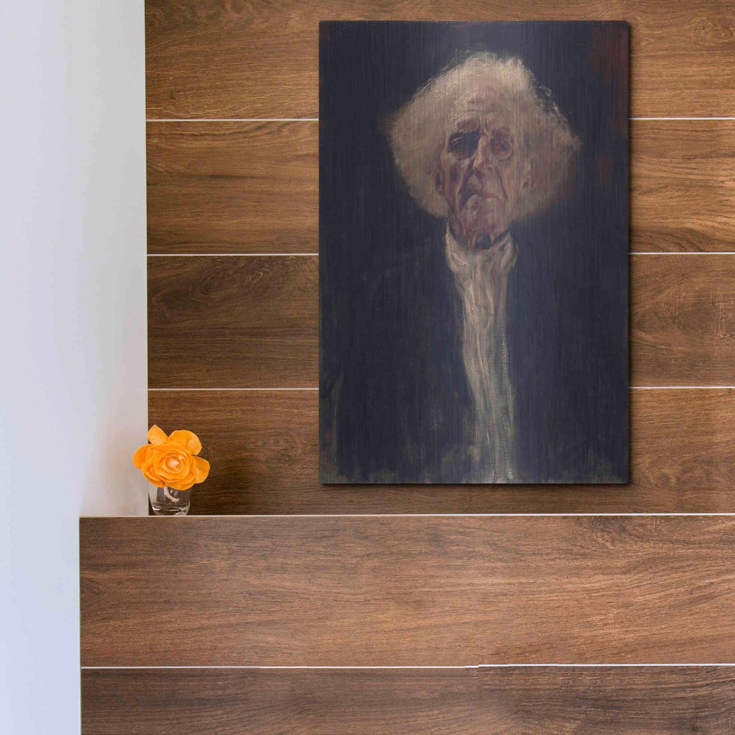 Luxe Metal Art 'Blind Man' by Gustav Klimt, Metal Wall Art,12x16