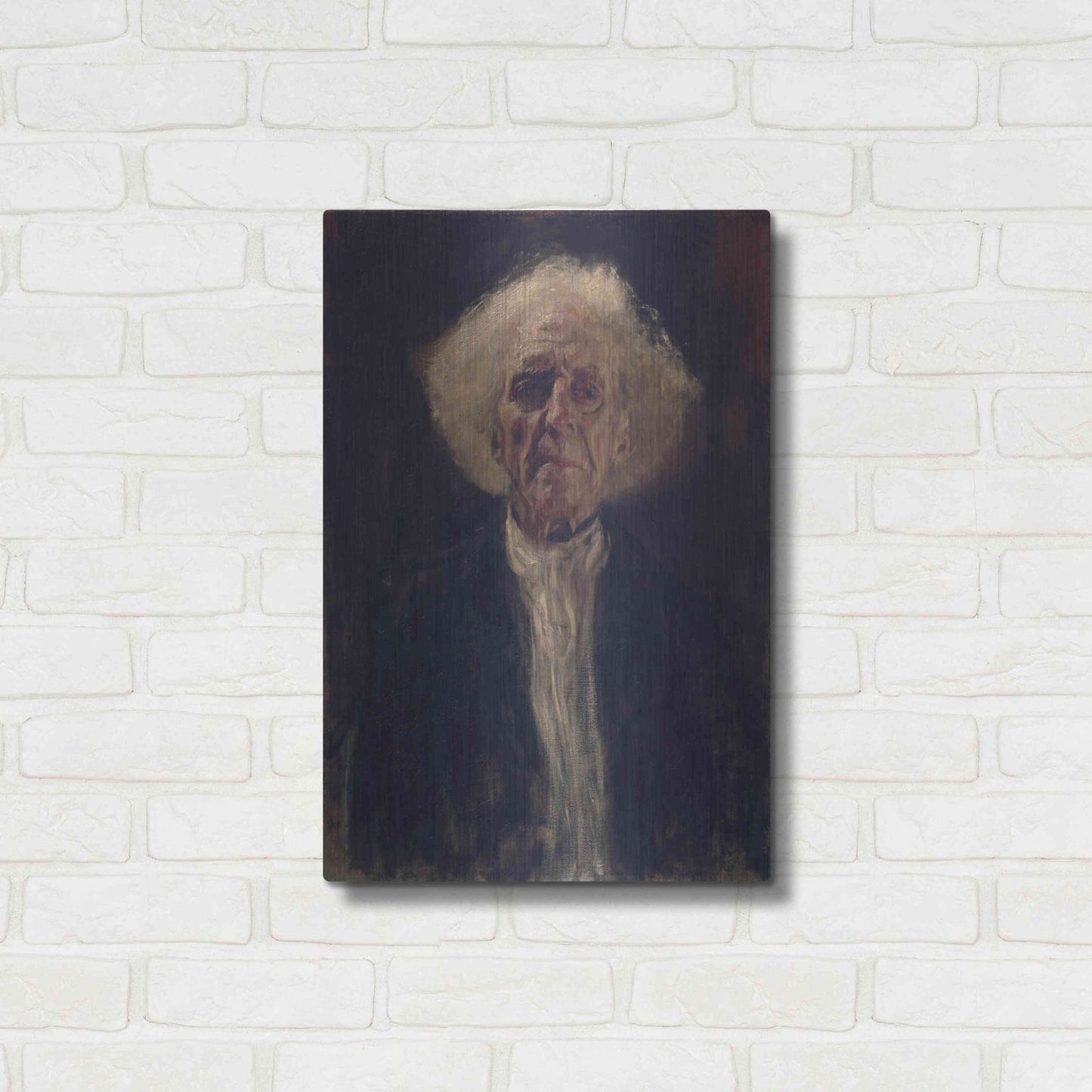 Luxe Metal Art 'Blind Man' by Gustav Klimt, Metal Wall Art,16x24