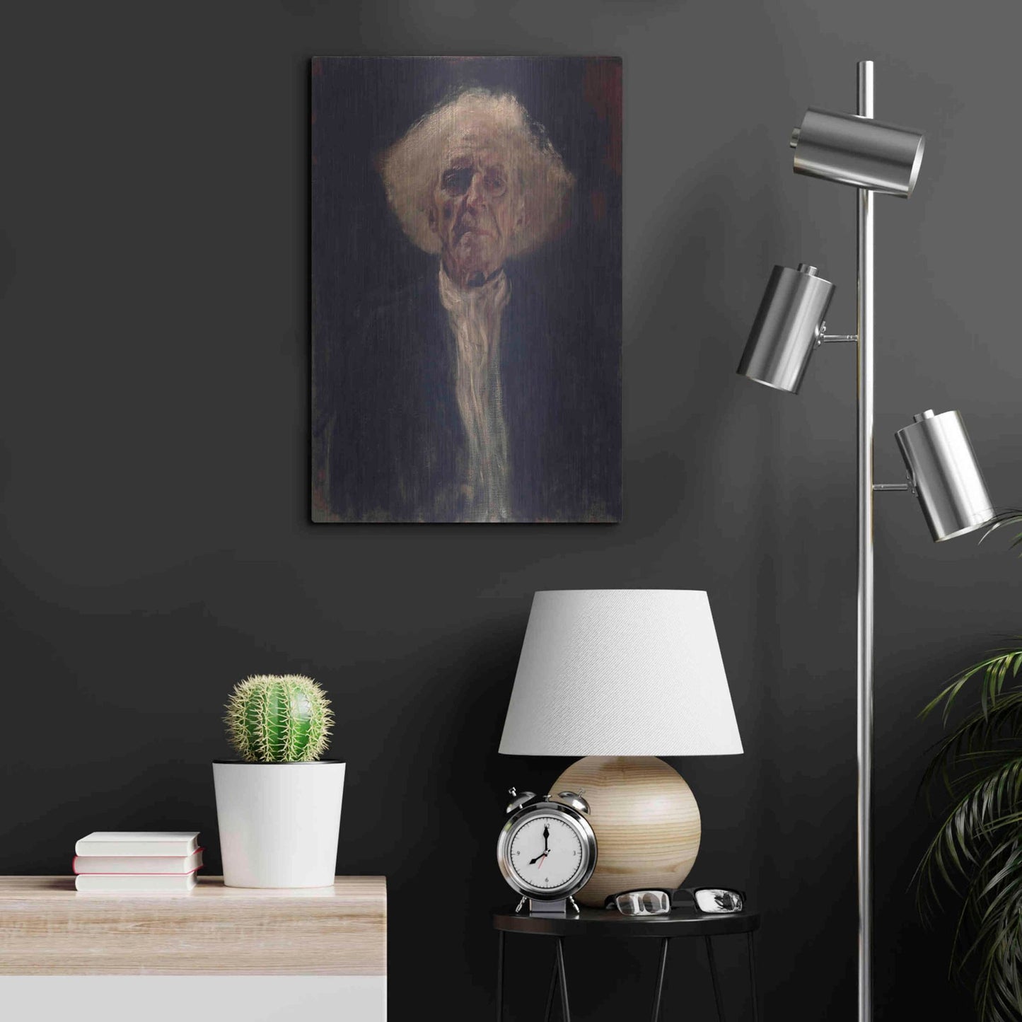 Luxe Metal Art 'Blind Man' by Gustav Klimt, Metal Wall Art,16x24