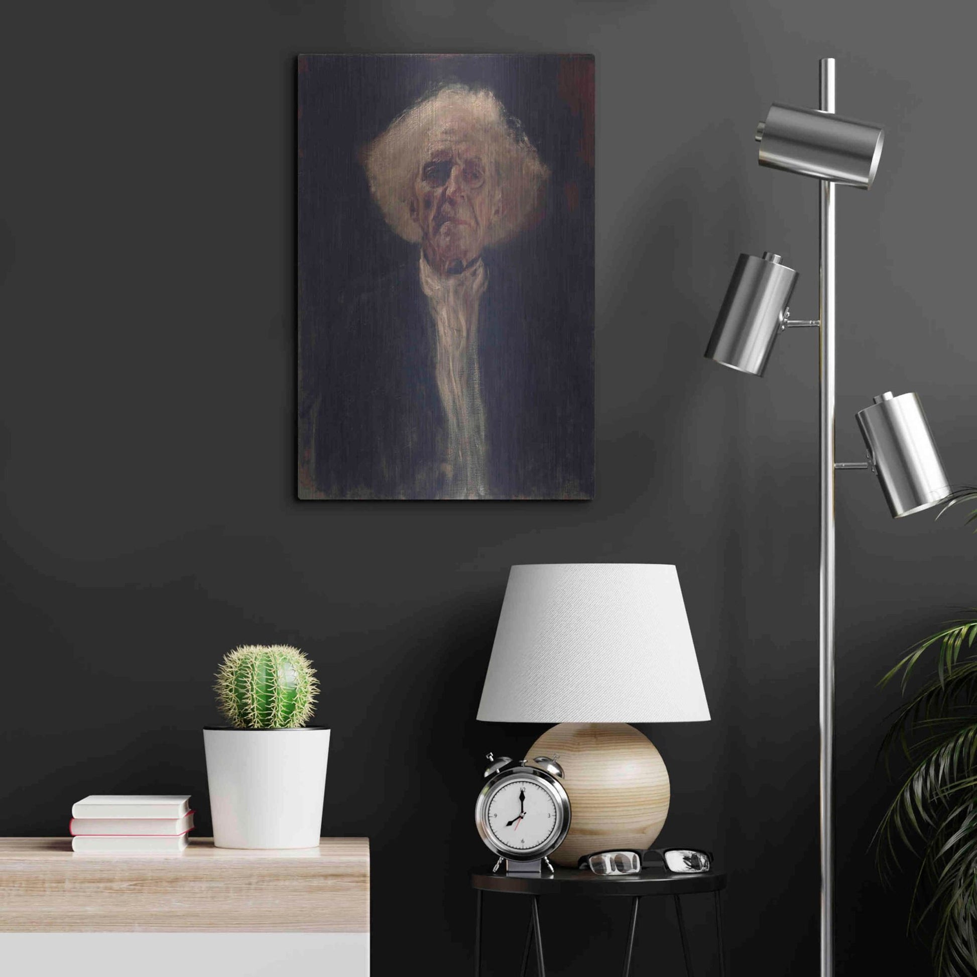 Luxe Metal Art 'Blind Man' by Gustav Klimt, Metal Wall Art,16x24