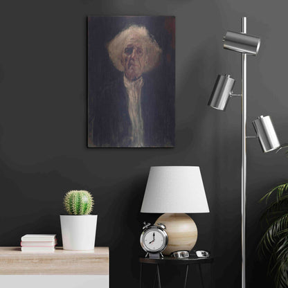 Luxe Metal Art 'Blind Man' by Gustav Klimt, Metal Wall Art,16x24