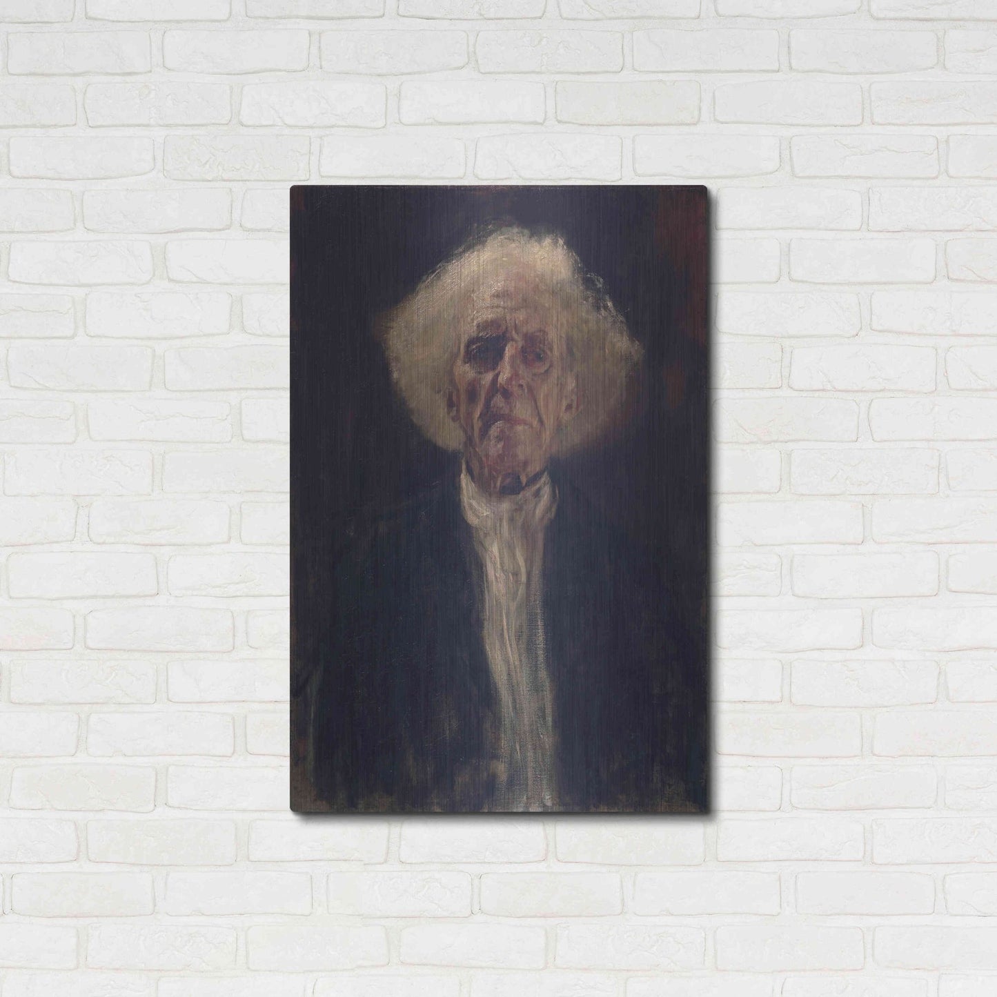 Luxe Metal Art 'Blind Man' by Gustav Klimt, Metal Wall Art,24x36