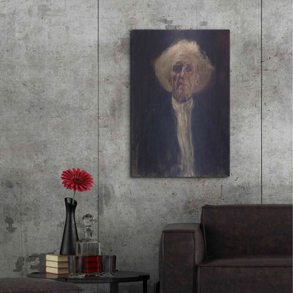 Luxe Metal Art 'Blind Man' by Gustav Klimt, Metal Wall Art,24x36