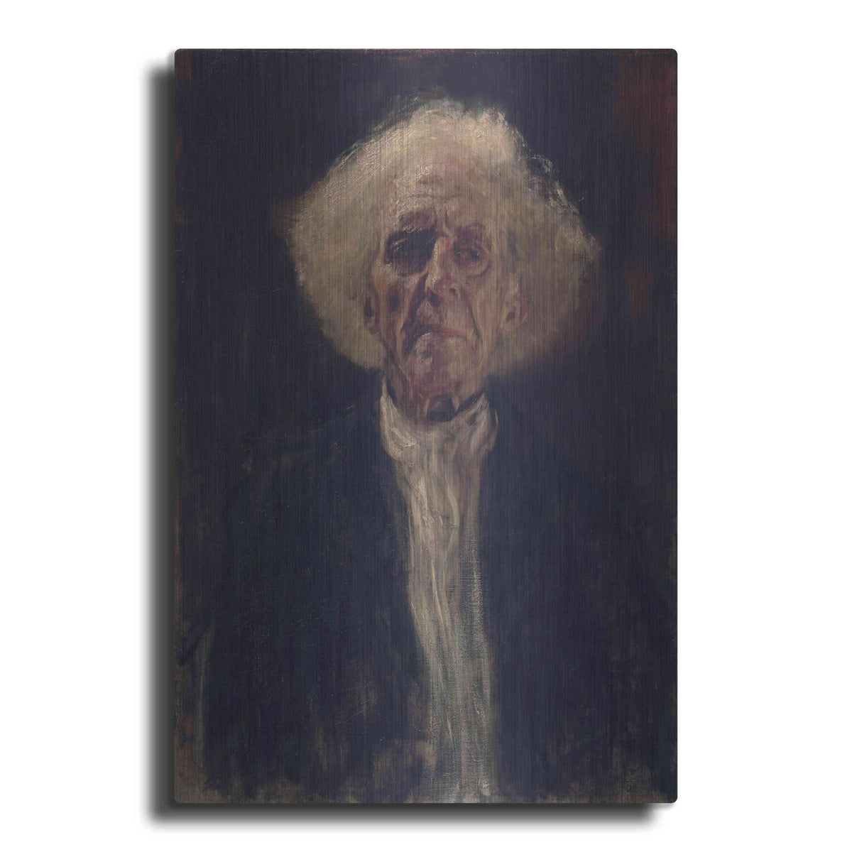 Luxe Metal Art 'Blind Man' by Gustav Klimt, Metal Wall Art