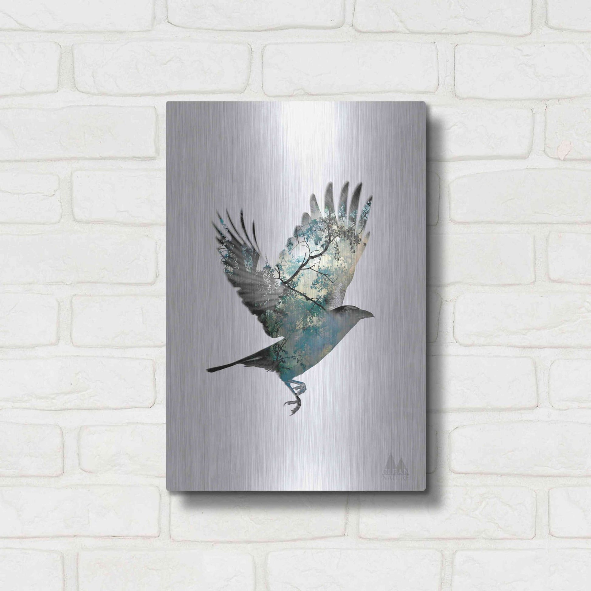 Luxe Metal Art 'Bird' by Clean Nature, Metal Wall Art,12x16