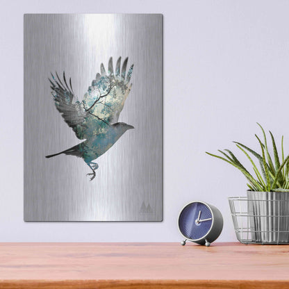 Luxe Metal Art 'Bird' by Clean Nature, Metal Wall Art,12x16