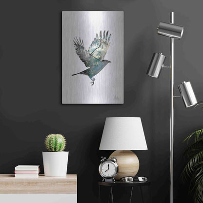 Luxe Metal Art 'Bird' by Clean Nature, Metal Wall Art,16x24