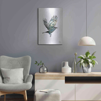 Luxe Metal Art 'Bird' by Clean Nature, Metal Wall Art,16x24