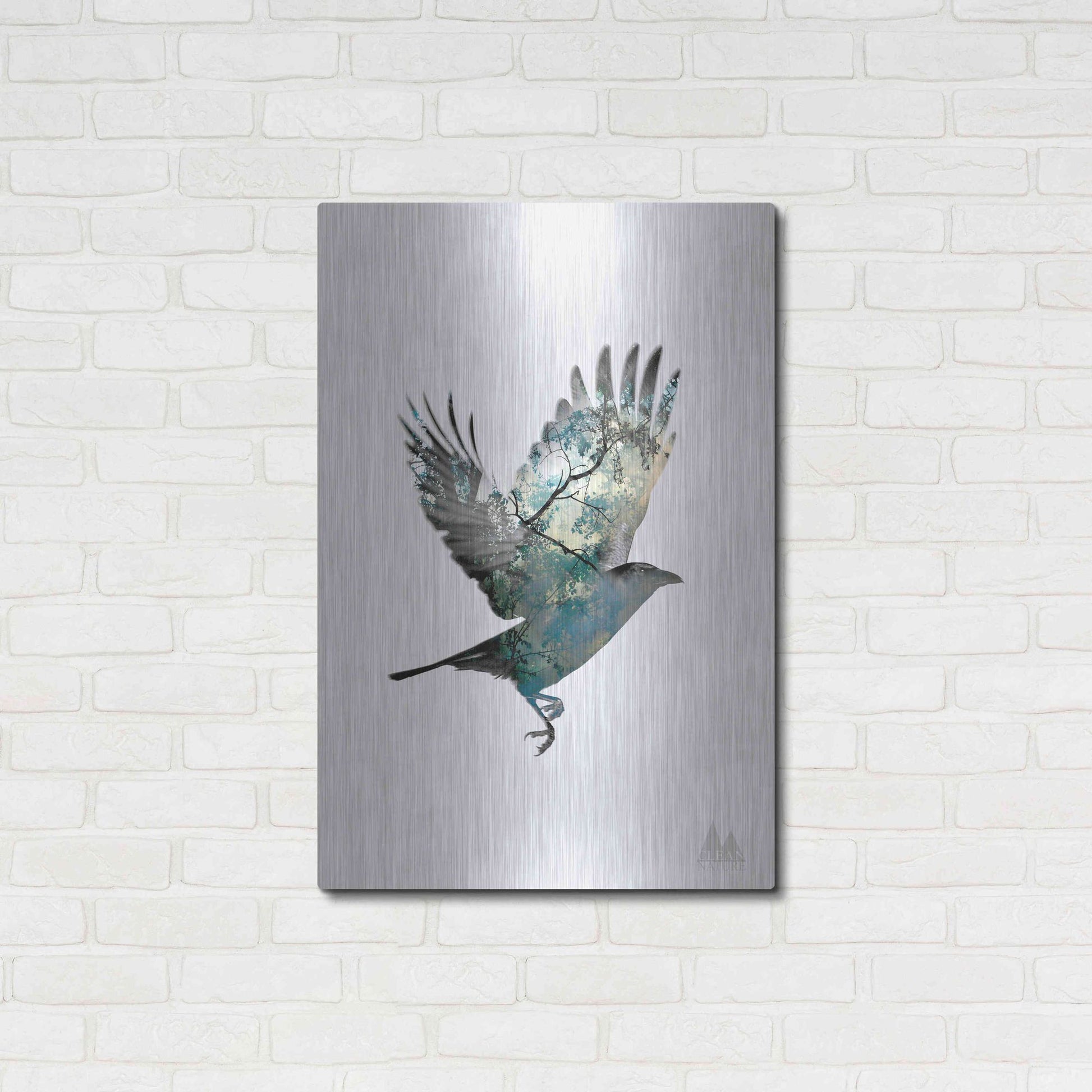 Luxe Metal Art 'Bird' by Clean Nature, Metal Wall Art,24x36