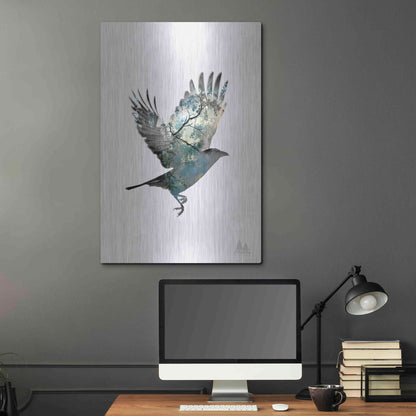 Luxe Metal Art 'Bird' by Clean Nature, Metal Wall Art,24x36