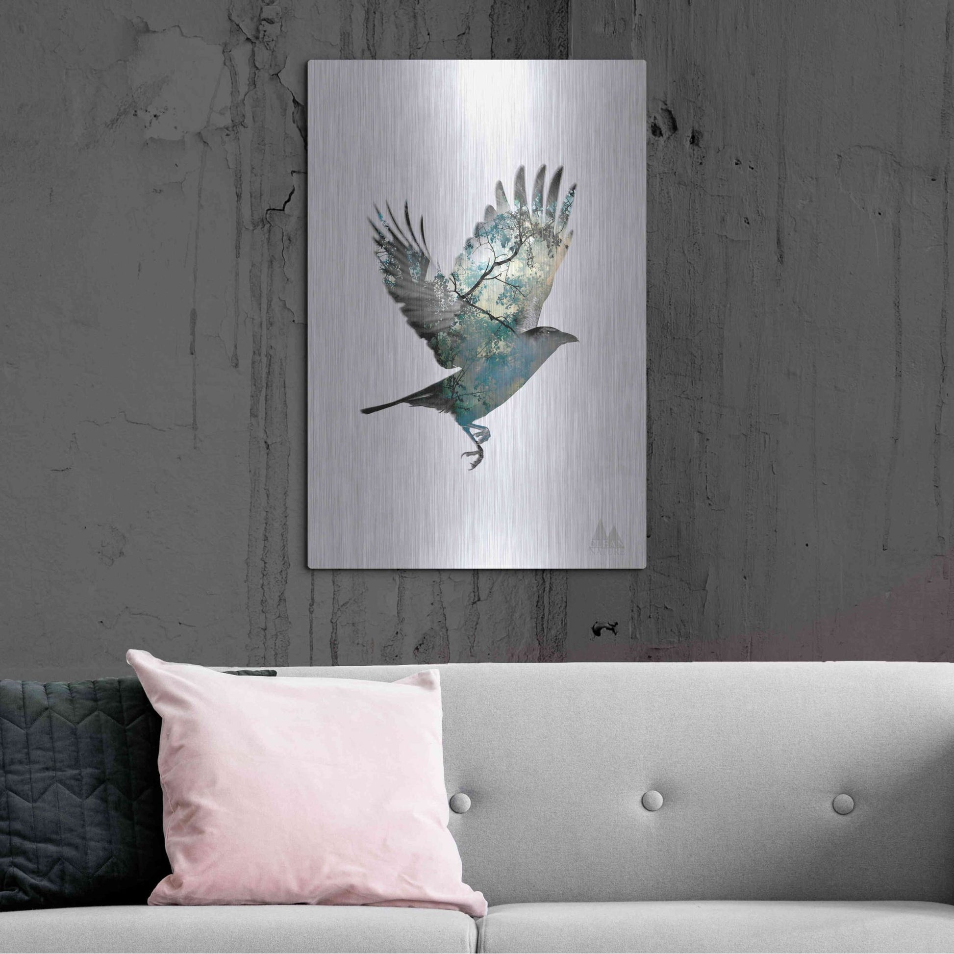 Luxe Metal Art 'Bird' by Clean Nature, Metal Wall Art,24x36