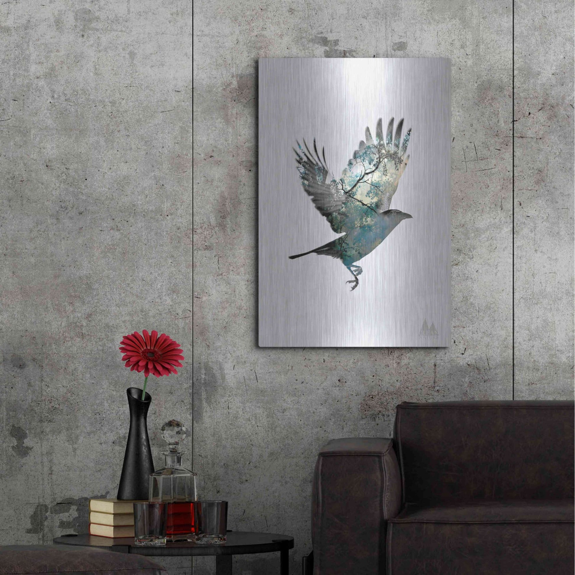 Luxe Metal Art 'Bird' by Clean Nature, Metal Wall Art,24x36