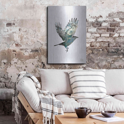 Luxe Metal Art 'Bird' by Clean Nature, Metal Wall Art,24x36