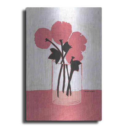 'Poppy Vase' by Megan Galante, Metal Wall Art