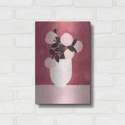 Luxe Metal Art 'Posy Vase' by Megan Galante, Metal Wall Art,12x16