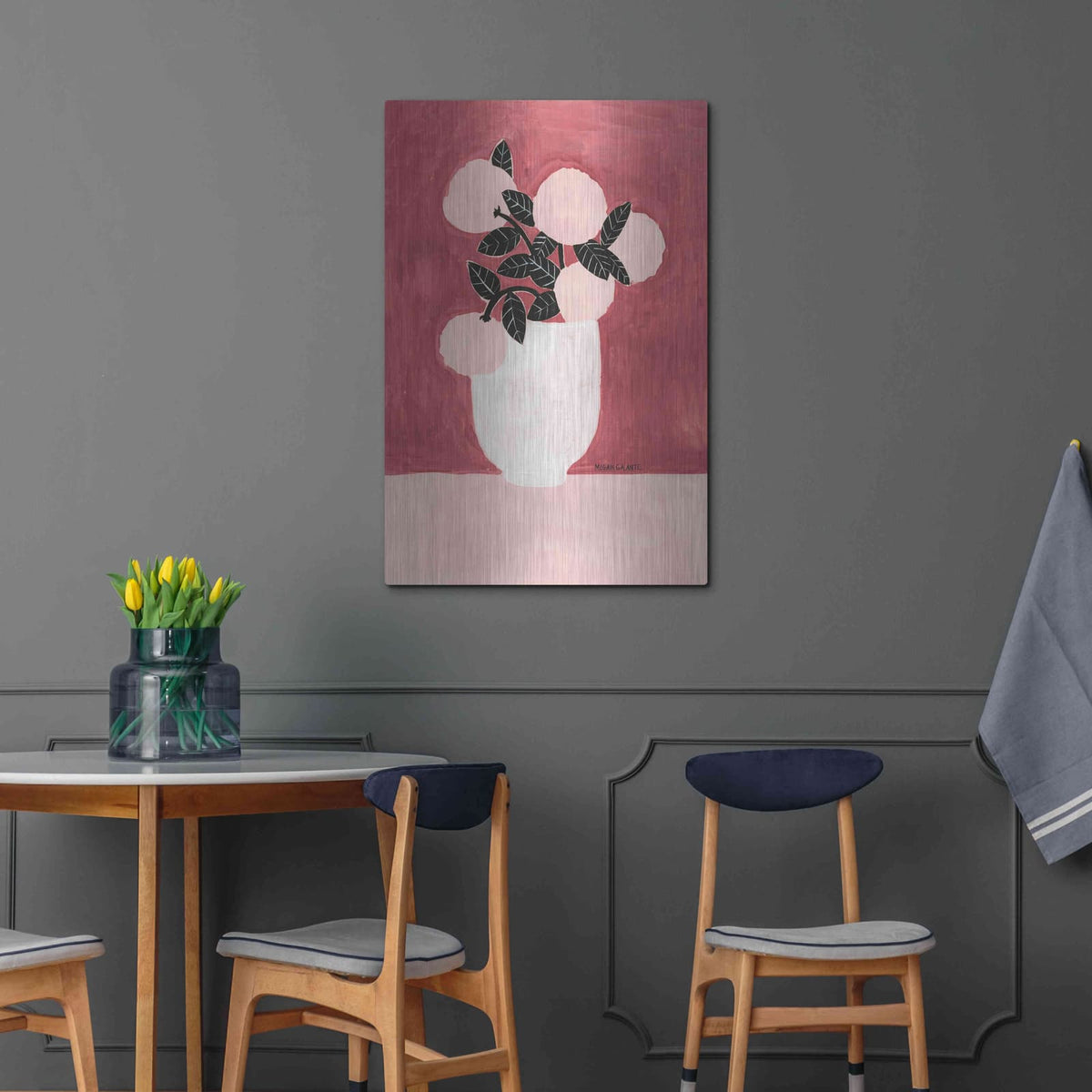 'Posy Vase' by Megan Galante – Metal Wall Art, 24x36 room view