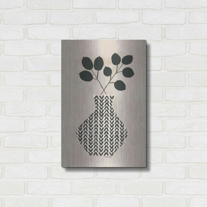 Luxe Metal Art 'Vadim Vase' by Megan Galante, Metal Wall Art,16x24