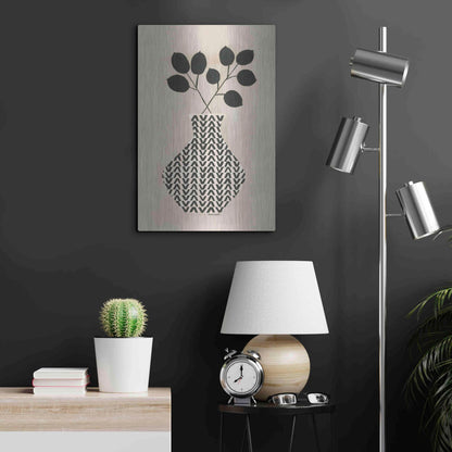 Luxe Metal Art 'Vadim Vase' by Megan Galante, Metal Wall Art,16x24